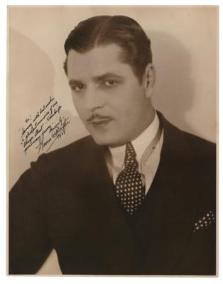 Lot #720 Warner Baxter Signed Oversized Photograph - Image 1