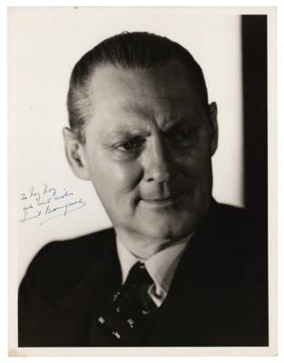 Lot #718 Lionel Barrymore Signed Oversized Photograph - Image 1