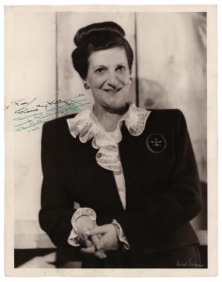 Lot #728 Beulah Bondi Signed Oversized Photograph - Image 1