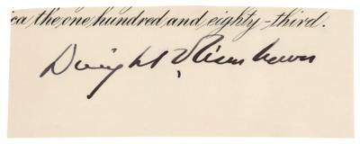 Lot #40 Dwight D. Eisenhower Signature - Image 1