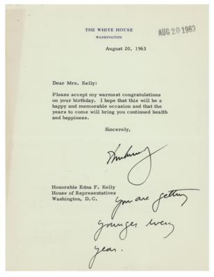 Lot #17 John F. Kennedy Typed Letter Signed as