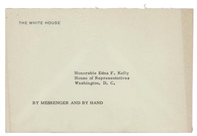 Lot #17 John F. Kennedy Typed Letter Signed as President to Congresswoman Edna F. Kelly: "You are getting younger every year" - Image 2