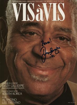 Lot #570 Dizzy Gillespie Signed Magazine Cover - Image 1