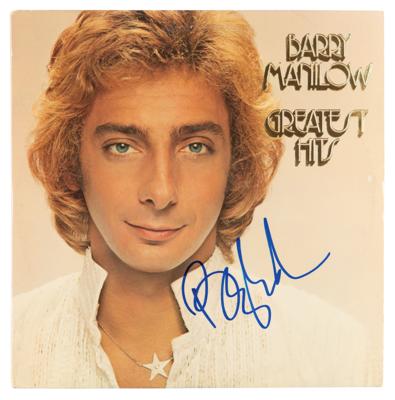 Lot #686 Barry Manilow Signed Album - Greatest Hits - Image 1