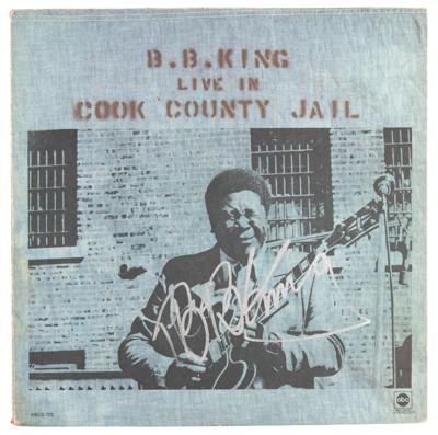 Lot #573 B. B. King Signed Album - Live in Cook County Jail - Image 1