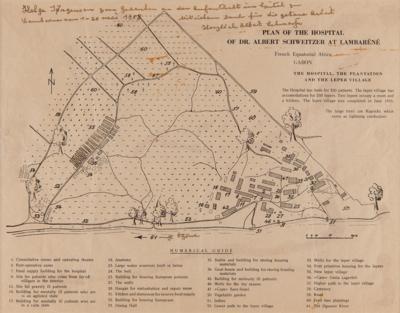 Lot #229 Albert Schweitzer Signed Layout Print for