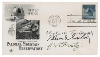 Lot #249 Clyde W. Tombaugh, James W. Christy, and Glenn Seaborg Signed FDC - Image 1