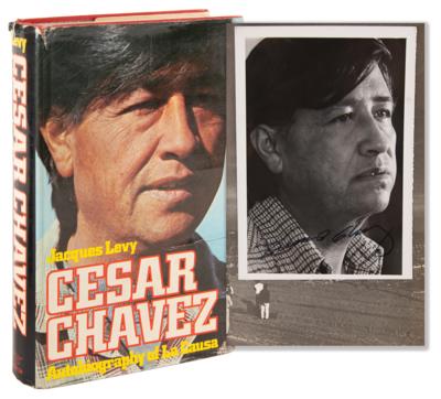 Lot #155 Cesar Chavez Signed Photograph