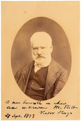 Lot #424 Victor Hugo Signed Photograph