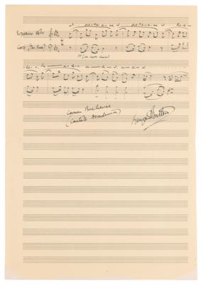 Lot #529 Benjamin Britten Autograph Musical