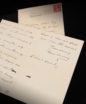 Lot #14 Grover Cleveland Autograph Letter Signed