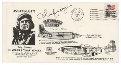 Lot #283 Chuck Yeager Signed Commemorative Cover