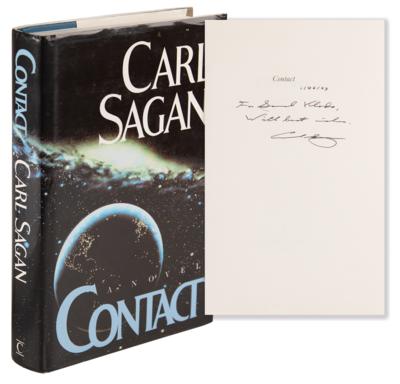 Lot #221 Carl Sagan Signed Book - Contact