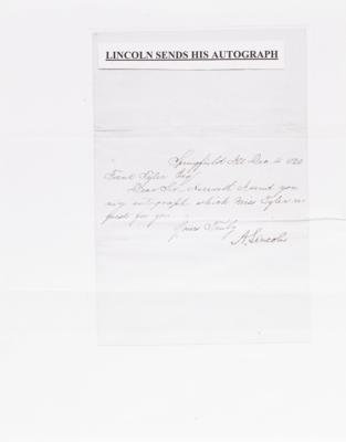 Lot #11 Abraham Lincoln Signature as President-Elect (December 1860) - Image 4