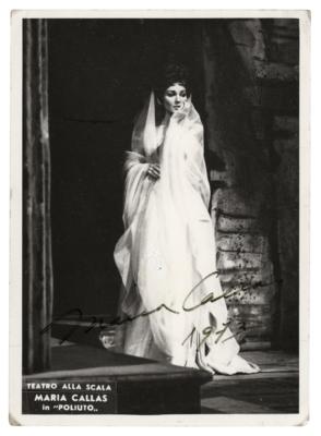 Lot #555 Maria Callas Signed Photograph