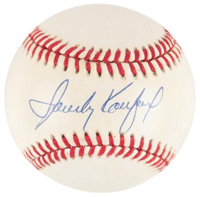 Lot #904 Sandy Koufax Signed Baseball