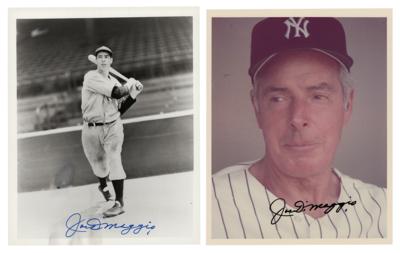 Lot #897 Joe DiMaggio (2) Signed Photographs