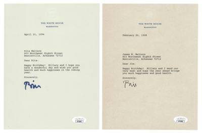 Lot #33 Bill Clinton (2) Typed Letters Signed as President - Image 1