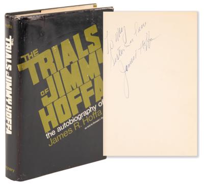 Lot #181 Jimmy Hoffa Signed Book - The Trials of