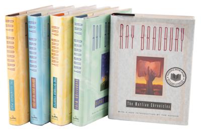 Lot #462 Ray Bradbury (5) Signed Books, with The Martian Chronicles, The Illustrated Man, and Something Wicked This Way Comes - Image 1