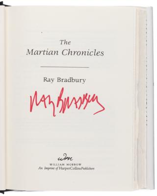 Lot #462 Ray Bradbury (5) Signed Books, with The Martian Chronicles, The Illustrated Man, and Something Wicked This Way Comes - Image 2