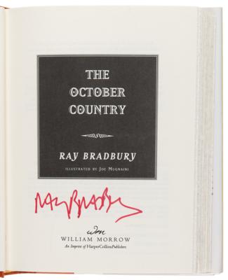 Lot #462 Ray Bradbury (5) Signed Books, with The Martian Chronicles, The Illustrated Man, and Something Wicked This Way Comes - Image 4