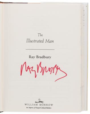 Lot #462 Ray Bradbury (5) Signed Books, with The Martian Chronicles, The Illustrated Man, and Something Wicked This Way Comes - Image 6