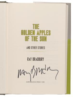 Lot #464 Ray Bradbury Signed Book - The Golden Apples of the Sun - Image 4