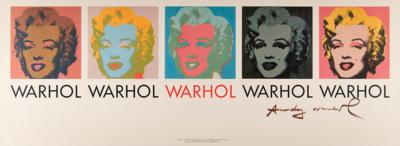 Lot #384 Andy Warhol Signed 'Marilyn Monroe' Exhibition Poster - Image 1