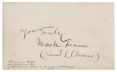 Lot #410 Samuel L. Clemens and Mark Twain Double