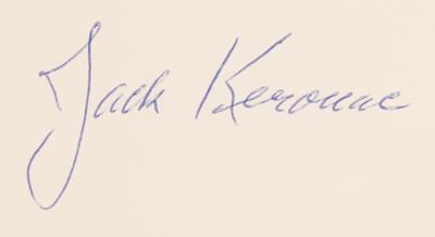 Lot #454 Jack Kerouac Signed Book - Excerpts from Visions of Cody (Ltd. Ed. #709/750) - Image 2