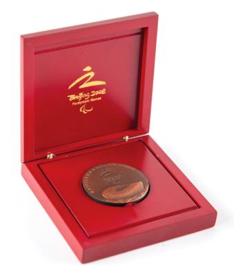 Lot #3164 Beijing 2008 Summer Paralympics Bronze Participation Medal - Image 3