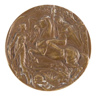 Lot #3058 London 1908 Olympics Bronze Winner's Medal for Shooting - Image 2