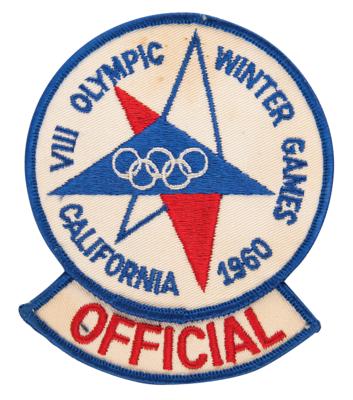 Lot #3356 Squaw Valley 1960 Winter Olympics Official's Patch - Image 1