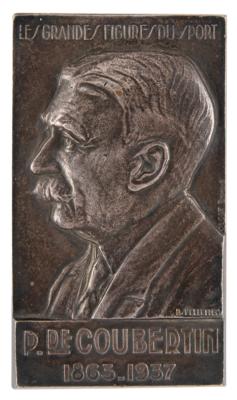 Lot #3313 Pierre de Coubertin Silvered Bronze