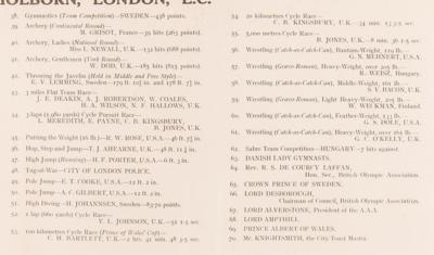 Lot #3269 London 1908 Olympics Lithograph - 'Olympic Champions at the Stadium, London, July, 1908' (Gamage) - Image 3