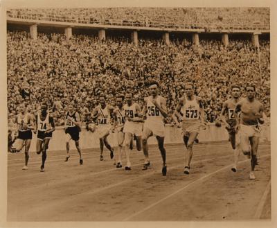 Lot #3342 Berlin 1936 Summer Olympics (8) Track Event Photographs - Image 2