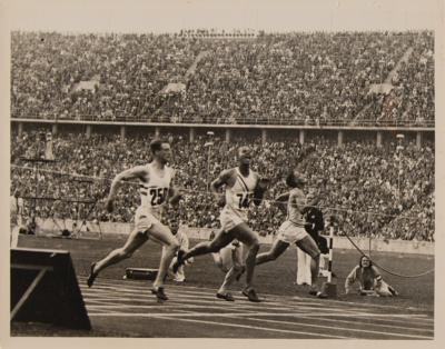 Lot #3342 Berlin 1936 Summer Olympics (8) Track Event Photographs - Image 7