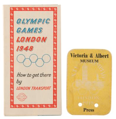 Lot #3347 London 1948 Summer Olympics Press Identity Card - Image 4