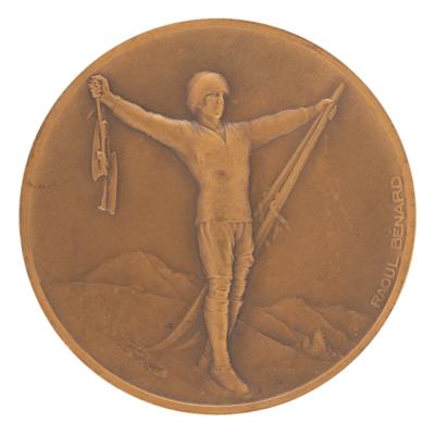 Lot #3064 Chamonix 1924 Winter Olympics Bronze