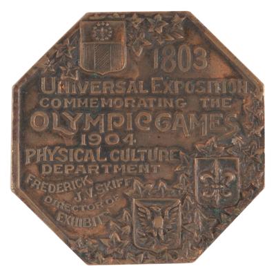 Lot #3118 St. Louis 1904 Olympics Athlete's Participation Medal - Image 2