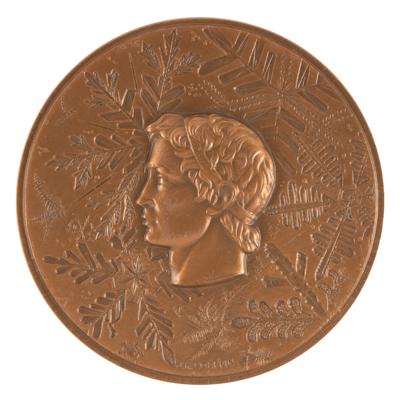 Lot #3144 Grenoble 1968 Winter Olympics Bronze Participation Medal - Image 1