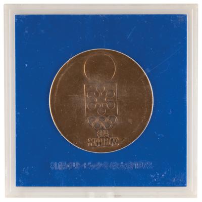 Lot #3146 Sapporo 1972 Winter Olympics Participation Medal - Image 3