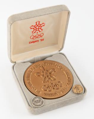 Lot #3374. Calgary 1988 Winter Olympics Volunteer Medal