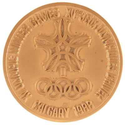 Lot #3374 Calgary 1988 Winter Olympics Volunteer Medal - Image 2