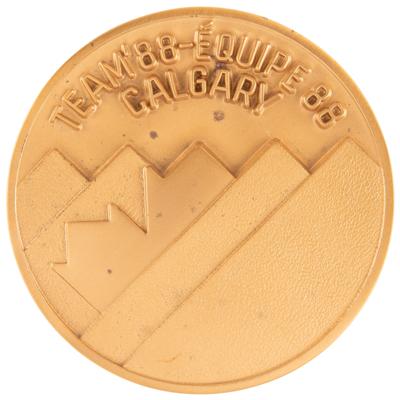 Lot #3374 Calgary 1988 Winter Olympics Volunteer Medal - Image 3