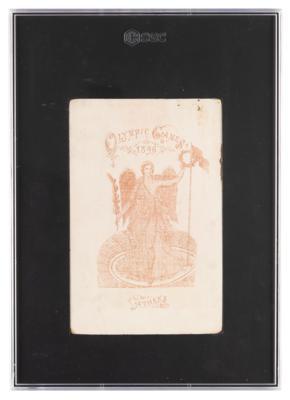 Lot #3315 Athens 1896 Olympics Cabinet Photograph of Ellery Clark - Image 2