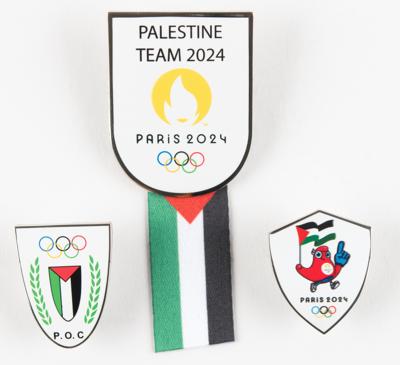 Lot #3259 Paris 2024 Summer Olympics Pins (3) - Palestine - Image 1