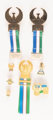 Lot #3260 Paris 2024 Summer Olympics Pins (8) - Uzbekistan - Image 1