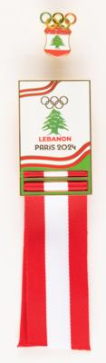 Lot #3261 Paris 2024 Summer Olympics Pins (2) - Lebanon - Image 1